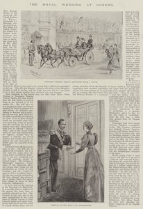 The Royal Wedding at Coburg by Melton Prior